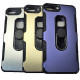 Capa Silicone Dura E Metal Kickstand Apple Iphone 7/8 Plus (5.5) Azul